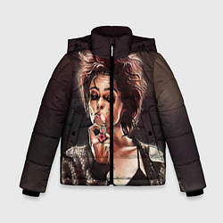Куртка зимняя для мальчика Марла с сигаретой, цвет: 3D-черный
