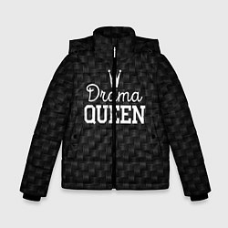 Куртка зимняя для мальчика Drama queen, цвет: 3D-черный