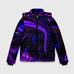 Куртка зимняя для мальчика Цветные разводы, цвет: 3D-светло-серый