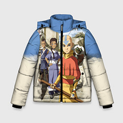 Куртка зимняя для мальчика Легенда об Аанге, цвет: 3D-красный