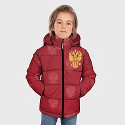 Куртка зимняя для мальчика Сборная России по футболу, цвет: 3D-светло-серый — фото 2