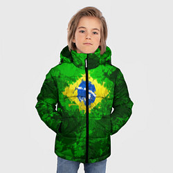 Куртка зимняя для мальчика Бразилия, цвет: 3D-черный — фото 2