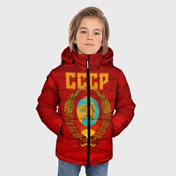 Куртка зимняя для мальчика СССР, цвет: 3D-красный — фото 2