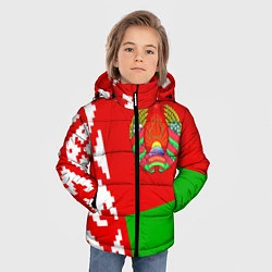 Куртка зимняя для мальчика Патриот Беларуси, цвет: 3D-черный — фото 2