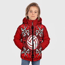 Куртка зимняя для мальчика Волейбол 34, цвет: 3D-черный — фото 2