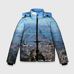 Куртка зимняя для мальчика Рио-де-Жанейро, цвет: 3D-красный