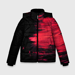 Куртка зимняя для мальчика Краска, цвет: 3D-черный