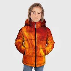 Куртка зимняя для мальчика Огонь 2, цвет: 3D-черный — фото 2