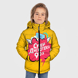 Куртка зимняя для мальчика Дискотека 90х, цвет: 3D-черный — фото 2