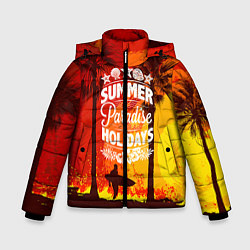 Куртка зимняя для мальчика Summer Surf 2, цвет: 3D-черный