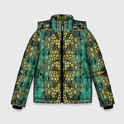 Куртка зимняя для мальчика Крокодил, цвет: 3D-светло-серый
