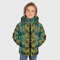 Куртка зимняя для мальчика Крокодил, цвет: 3D-черный — фото 2