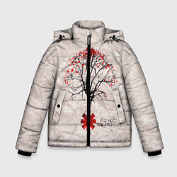 Куртка зимняя для мальчика RHCP: Red Tree, цвет: 3D-светло-серый