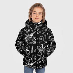 Куртка зимняя для мальчика Призрачный арт, цвет: 3D-светло-серый — фото 2