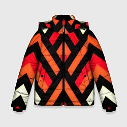 Куртка зимняя для мальчика Line-m, цвет: 3D-черный