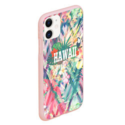 Чехол iPhone 11 матовый Hawaii Summer, цвет: 3D-светло-розовый — фото 2