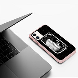 Чехол iPhone 11 матовый Ночная магия, цвет: 3D-светло-розовый — фото 2
