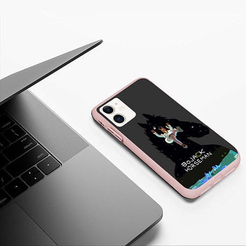 Чехол iPhone 11 матовый Bojack Horseman / 3D-Светло-розовый – фото 3