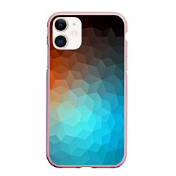 Чехол iPhone 11 матовый Битва абстракций, цвет: 3D-светло-розовый