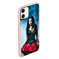 Чехол iPhone 11 матовый Evanescence, цвет: 3D-светло-розовый — фото 2