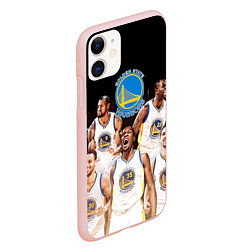 Чехол iPhone 11 матовый Golden State Warriors 5, цвет: 3D-светло-розовый — фото 2