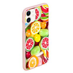 Чехол iPhone 11 матовый Candy Summer, цвет: 3D-светло-розовый — фото 2