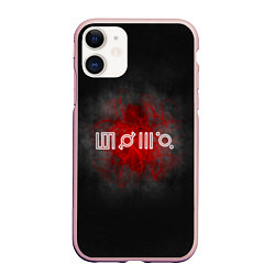 Чехол iPhone 11 матовый 30 Seconds to Mars, цвет: 3D-светло-розовый