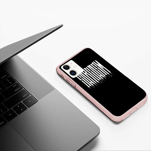 Чехол iPhone 11 матовый Sarcasm / 3D-Светло-розовый – фото 3