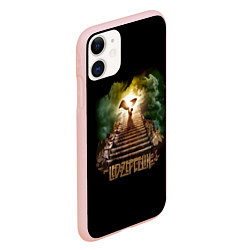 Чехол iPhone 11 матовый Led Zeppelin: Way to Heaven, цвет: 3D-светло-розовый — фото 2
