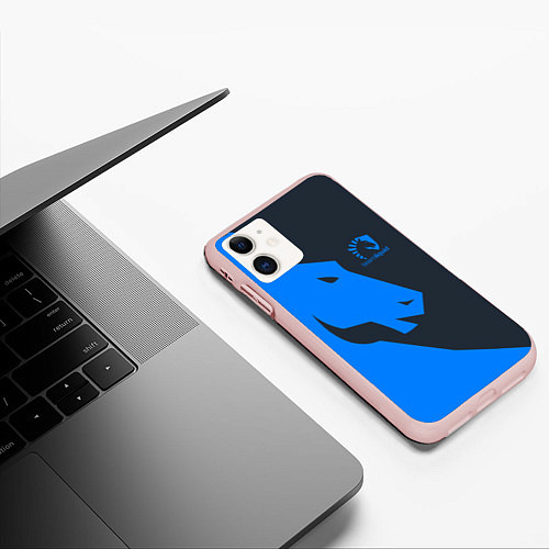 Чехол iPhone 11 матовый Team Liquid Uniform / 3D-Светло-розовый – фото 3