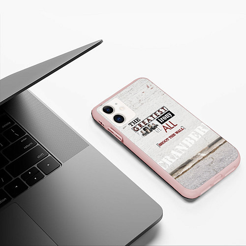 Чехол iPhone 11 матовый The Cranberries: Shoot The Wall / 3D-Светло-розовый – фото 3
