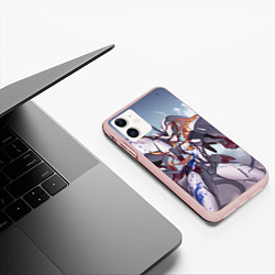 Чехол iPhone 11 матовый Zero Two, цвет: 3D-светло-розовый — фото 2