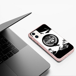 Чехол iPhone 11 матовый R6S: Black Symbol, цвет: 3D-светло-розовый — фото 2