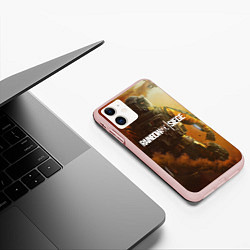 Чехол iPhone 11 матовый Rainbow Six Siege: Outbreak, цвет: 3D-светло-розовый — фото 2