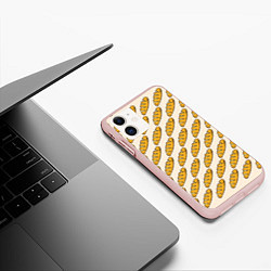 Чехол iPhone 11 матовый Стиль багета, цвет: 3D-светло-розовый — фото 2