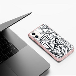 Чехол iPhone 11 матовый Boho Style, цвет: 3D-светло-розовый — фото 2