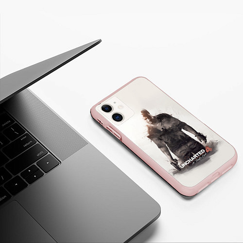 Чехол iPhone 11 матовый Uncharted 4: Nathan / 3D-Светло-розовый – фото 3