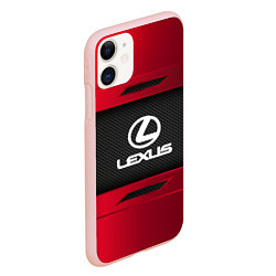 Чехол iPhone 11 матовый Lexus Sport, цвет: 3D-светло-розовый — фото 2