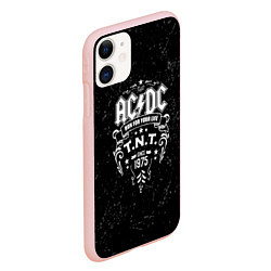 Чехол iPhone 11 матовый AC/DC: Run For Your Life, цвет: 3D-светло-розовый — фото 2