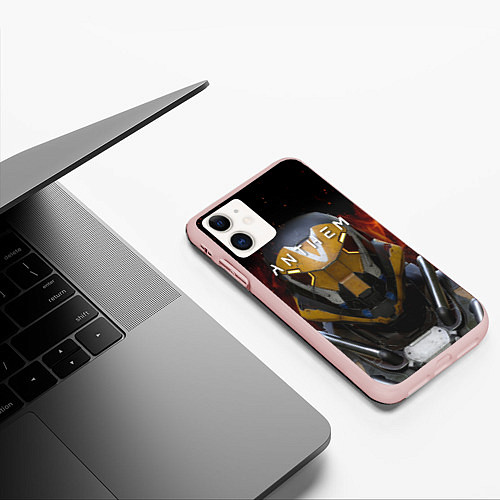 Чехол iPhone 11 матовый ANTHEM Soldier / 3D-Светло-розовый – фото 3