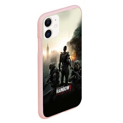 Чехол iPhone 11 матовый Rainbow Six: Patriots, цвет: 3D-светло-розовый — фото 2