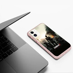 Чехол iPhone 11 матовый Rainbow Six: Patriots, цвет: 3D-светло-розовый — фото 2