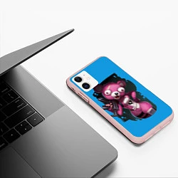 Чехол iPhone 11 матовый Cuddle Team Leader, цвет: 3D-светло-розовый — фото 2