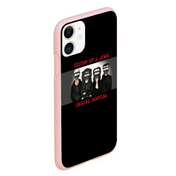 Чехол iPhone 11 матовый System Of A Down - Sneakz Bootleg, цвет: 3D-светло-розовый — фото 2