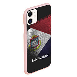 Чехол iPhone 11 матовый Saint Martin Style, цвет: 3D-светло-розовый — фото 2