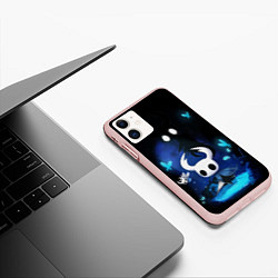 Чехол iPhone 11 матовый Hollow Knight, цвет: 3D-светло-розовый — фото 2