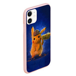 Чехол iPhone 11 матовый Pika Pika, цвет: 3D-светло-розовый — фото 2