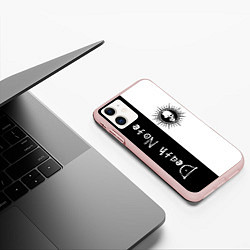Чехол iPhone 11 матовый Death Note 1, цвет: 3D-светло-розовый — фото 2