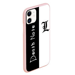 Чехол iPhone 11 матовый Death Note 2, цвет: 3D-светло-розовый — фото 2