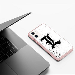 Чехол iPhone 11 матовый Рюга Хидэки, цвет: 3D-светло-розовый — фото 2